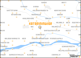 map of Katarinín Dvor