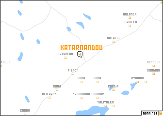 map of Katarnandou