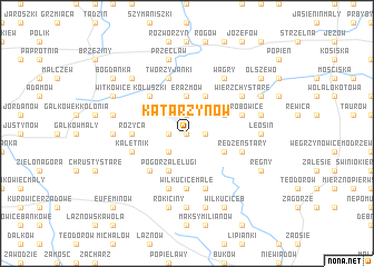 map of Katarzynów