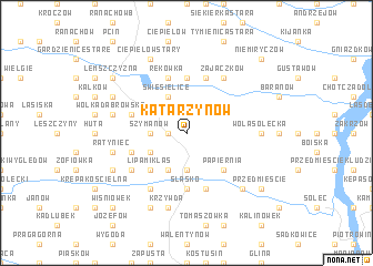 map of Katarzynów