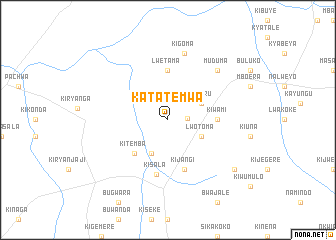 map of Katatemwa