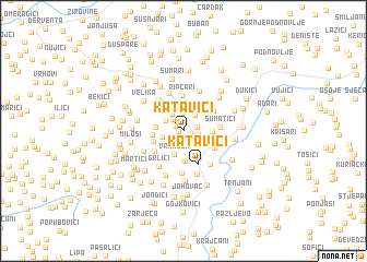 map of Katavići