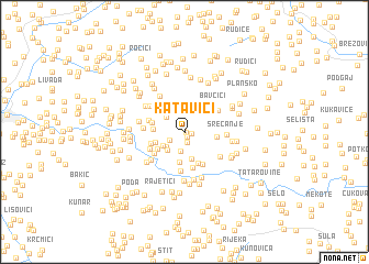 map of Katavići