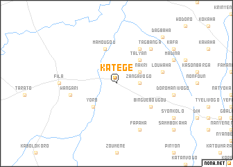 map of Katégé