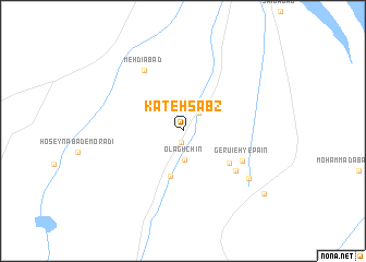 map of Kateh Sabz