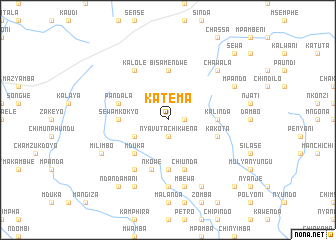 map of Katema