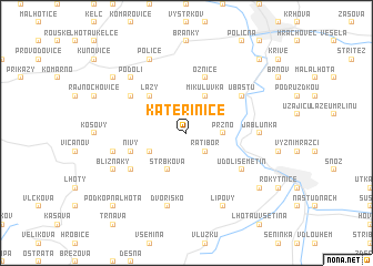map of Kateřinice