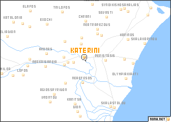 map of Kateríni