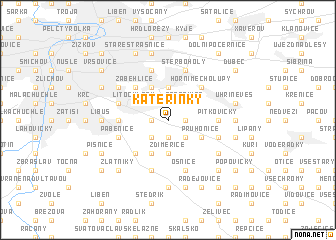 map of Kateřinky