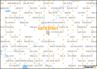 map of Kateřinky