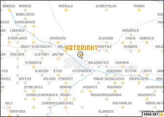 map of Kateřinky