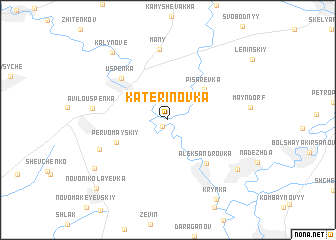 map of Katerinovka