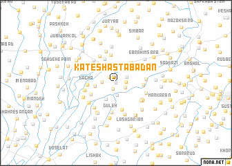 map of Kat-e Shaşt Ābādān