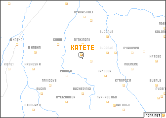 map of Katete