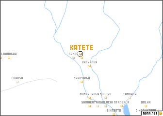 map of Katete