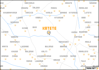 map of Katete