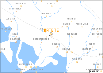 map of Katete