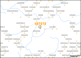 map of Katete