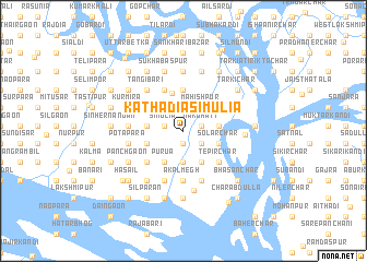 map of Kāthādia Simulia