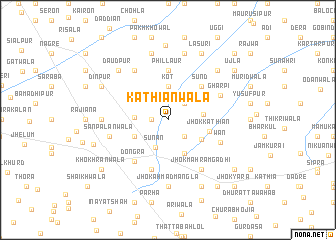 map of Kāthiānwāla