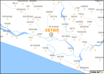 map of Kathin