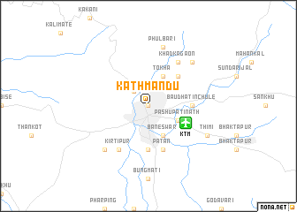 map of Kathmandu