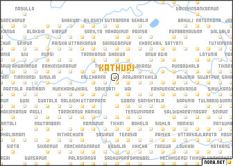 map of Kāthuri