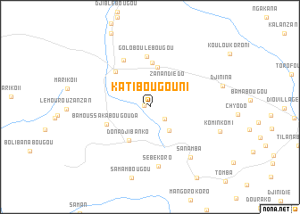 map of Katibougouni