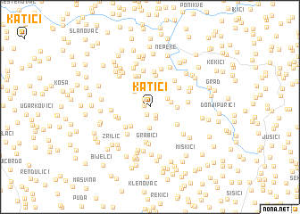 map of Katići