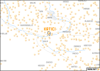 map of Katići