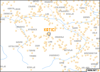 map of Katići