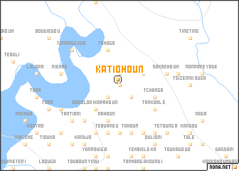 map of Katiohoun