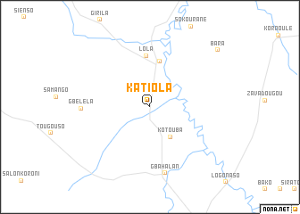 map of Katiola