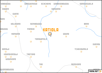 map of Katiola