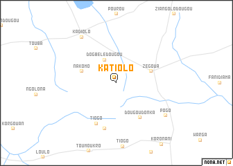 map of Katiolo