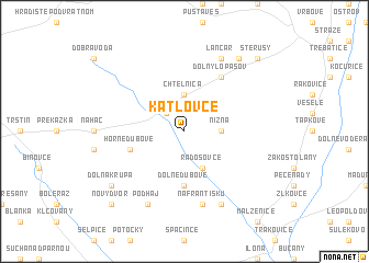 map of Katlovce