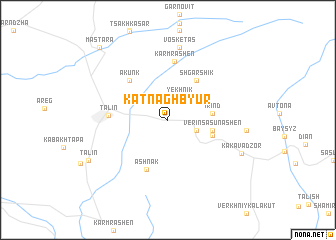 map of Katʼnaghbyur