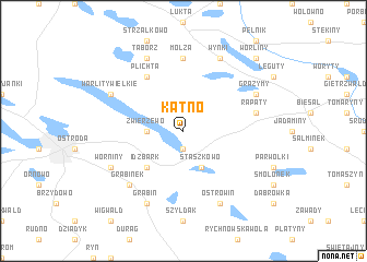 map of Kątno