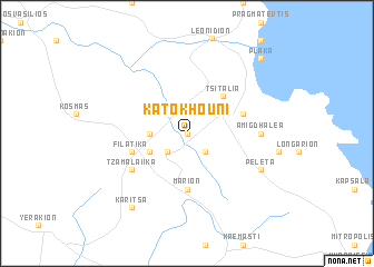 map of Káto Khoúni