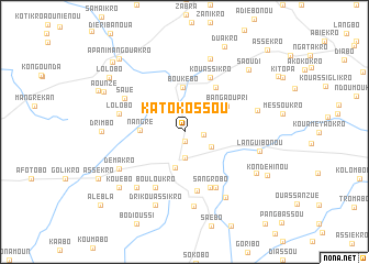 map of Katokossou