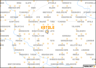 map of Katolé