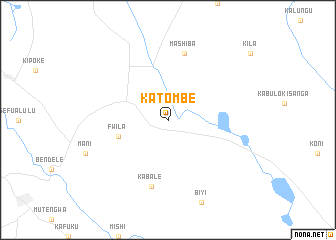 map of Katombe