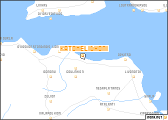 map of Káto Melidhóni