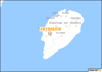 map of Káto Meriá