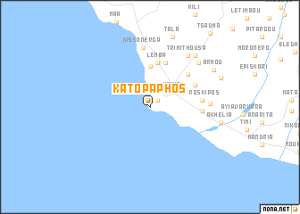 map of Kato Paphos