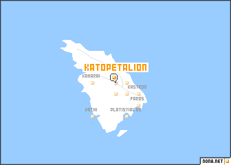 map of Káto Petálion