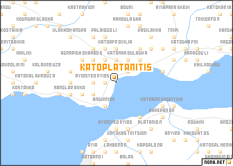 map of Káto Platanítis