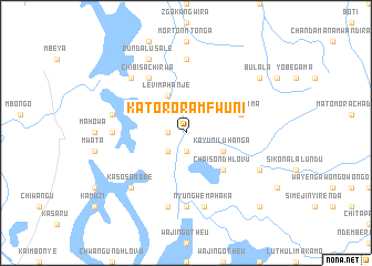 map of Katorora Mfwuni