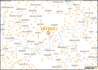 map of Katovići
