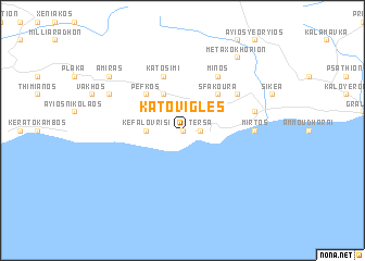 map of Káto Vígles